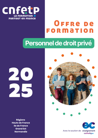 Offre de formation 2025 - personnel de droit prive